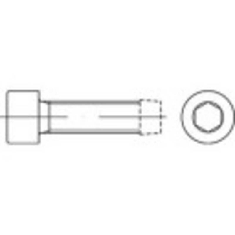 [gebraucht] B-ware Toolcraft Gewindeschraube M6 40mm Innensechskant Din 7500 Stahl 250 Stück