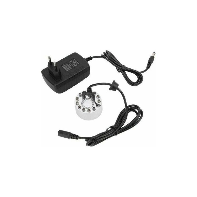 Ventilateur Et Brumisateur Extérieur12 Led Fabricant De Brumisateur À Ultrasons Fontaine Mist Maker Dc 24v
