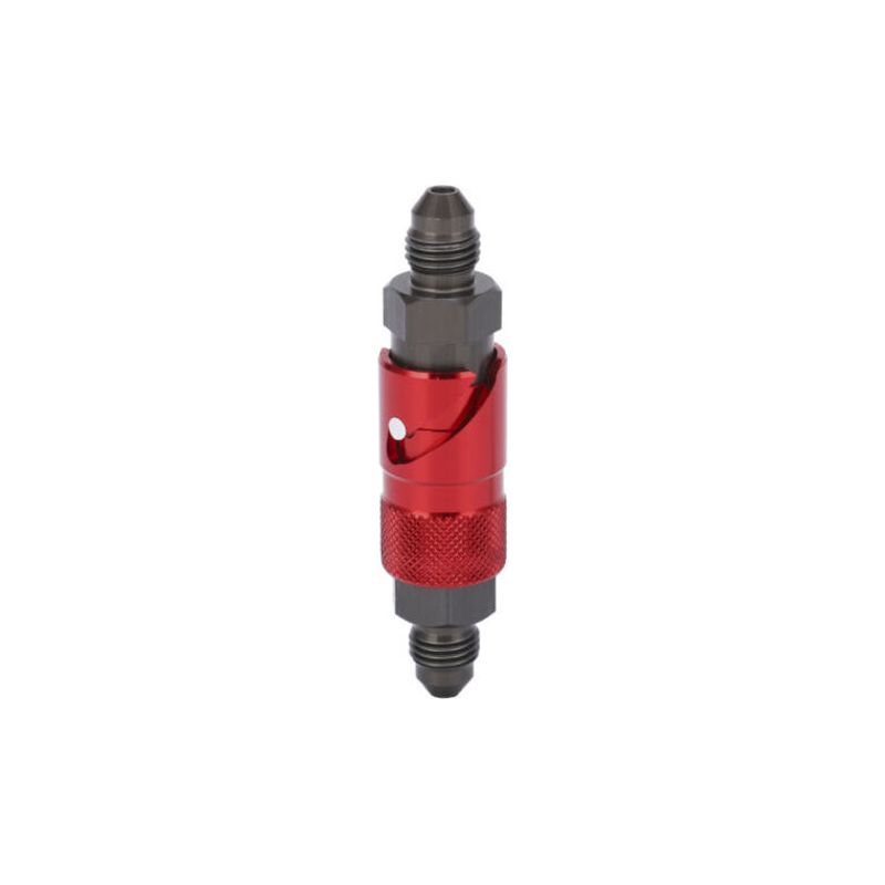 Adaptateur De Connexion À Dégagement Rapide Pour Conduite De Frein, Raccord En Alliage D'Aluminium Pour Tuyau De Liquide De Carburant Et D'Huile Rouge