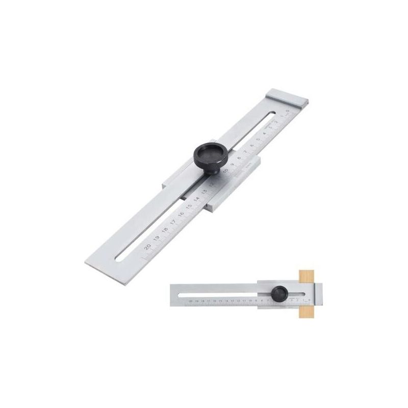 200mm Measuring Range Stainless Steel Marking Gauge Carpenter Gauge Precision Stroke Gauge Woodworking Measuring Tools