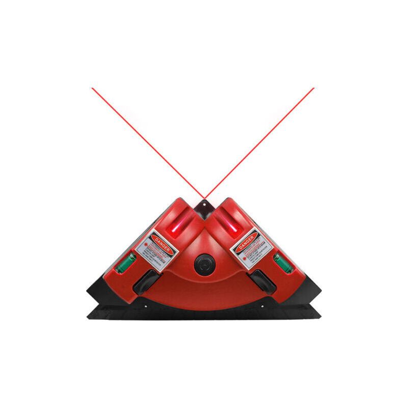 Niveau De Projection Laser À Angle Droit Boîtier En Plastique Intégré Ligne Verticale Horizontale Infrarouge Pour Carrelage Rouge