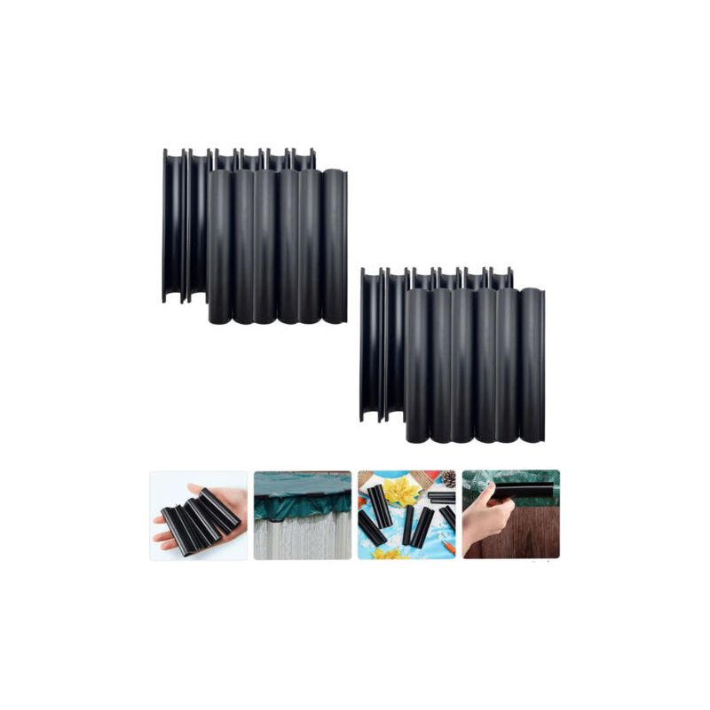 24 Pièces Clips De Fixation Pour Couverture De Piscine Lot De Clips Antivents Pour Hiver Accessoires De Protection Pour Hors Sol Et Cadres Métalliques