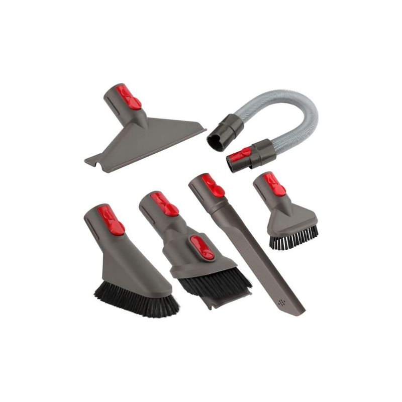 Lot De 6 Accessoires Pour Brosse Dyson Gen5, G5, V15, V12, V11, V10, V8, V7 Avec Tuyau D'Extension, Pour Nettoyer Rapidement Les Joints, Les Coins, Les Pieds De Lit, Les Poils D'Animaux