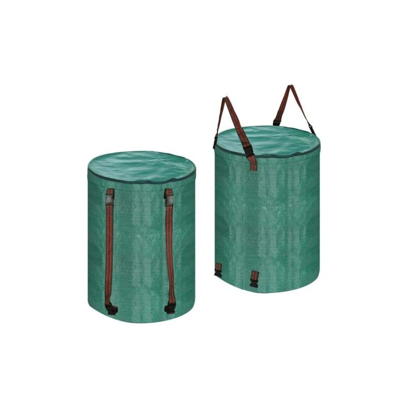 Sac De Jardin Réutilisable Pour Feuilles Et Ordures De Pelouse, Parfait Pour Enlever Les Feuilles, Nettoyer La Cour, Lot De 2（272l+48 Gallons)