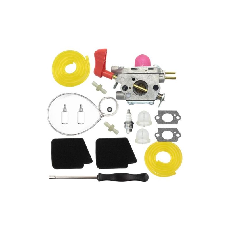 Ensemble Carburateur C1u-w43 Pour Souffleur De Feuilles Vs-2 Bvm200fe Gbv345 Avec Tuyau, Filtre, Bulle D'Huile Et Tournevis-