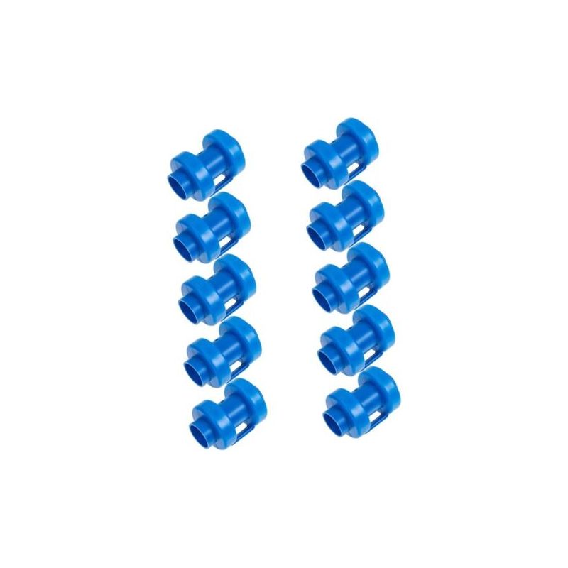 10 Capuchons En Plastique Pour Bâtons De Trampoline De 2,5 Cm, Bâtons De Trampoline De Remplacement (bleu)