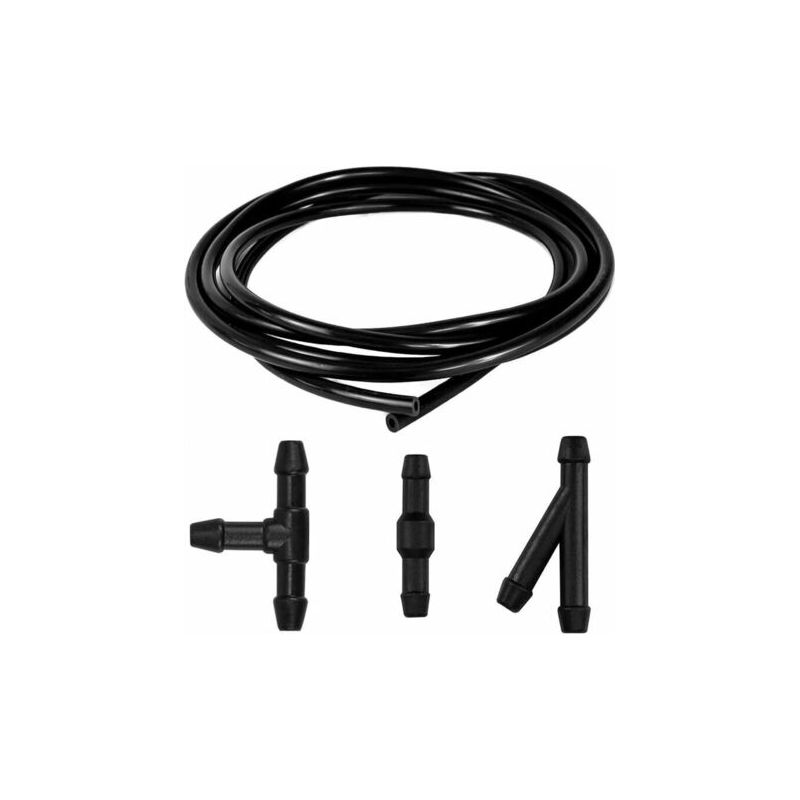 Kit De Tuyau D'Essuie-glace De 3 M, Tuyau De Lave-glace, Tuyau Flexible, Buse D'Essuie-glace, Tuyau De Pulvérisation De Lave-brouillard, Avec Kit De 9 Joints De Bec Verseur