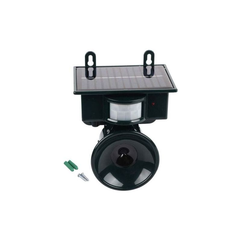 Répulsif À Oiseaux À Ultrasons – Technologie Ultrasonique Pour Éloigner Les Oiseaux – Portée 500 Pieds – Alimentation Solaire