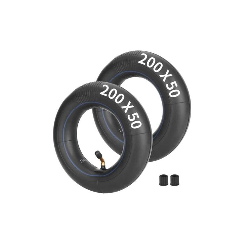 1pz F3i-205 Chambre À Air 200x50mm 8 Pouces Pour Scooter Électrique Trottinette Remplacement Pour Razor E100 E150 E200 Dune Buggy Schwinn Mongoose Bladeze Epunk, Chambre À Air 8" Avec Valve Coudée 90°