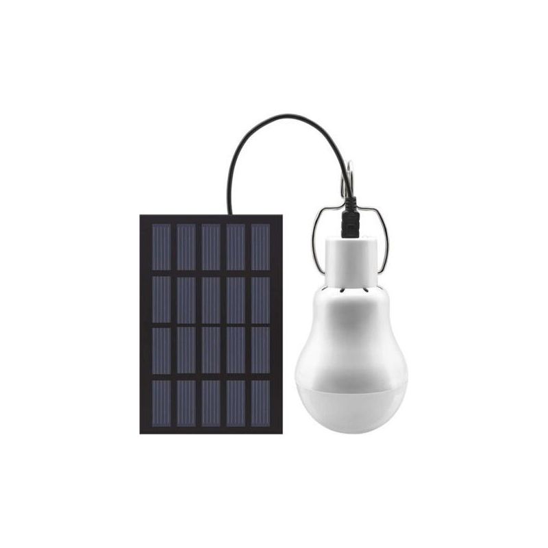 Dyk Lampe Solaire Portable Led – Alimentation Panneau Solaire – Luminosité Élevée – Crochet Métallique Pour Camping Et Randonnée – Résistante Aux Intempériesdengyank