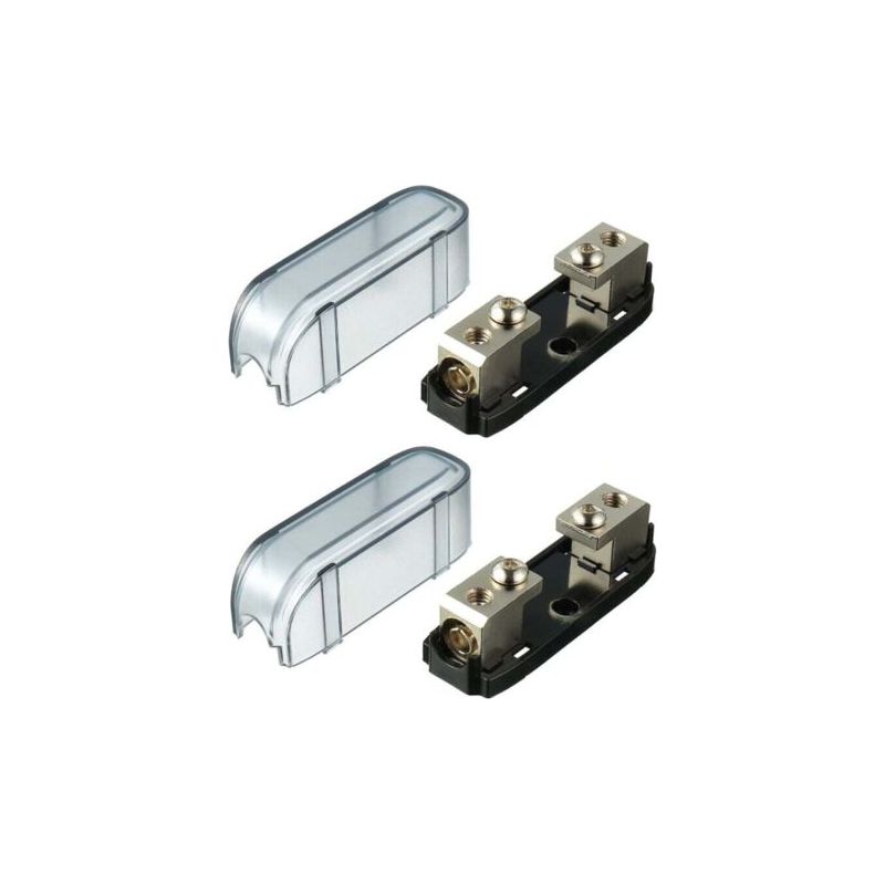 Mini Porte-fusible Anl Porte-fusible Midi Pièces Automobiles Porte-fusibles En Ligne Pour Automobile Marine （2 Pièces）