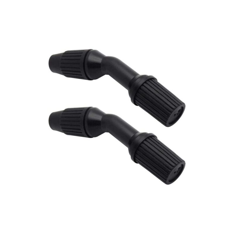 Lot De 2 Buses Coniques Durables Pour L'Arrosage Et Le Nettoyage (buses Noires Réglables)