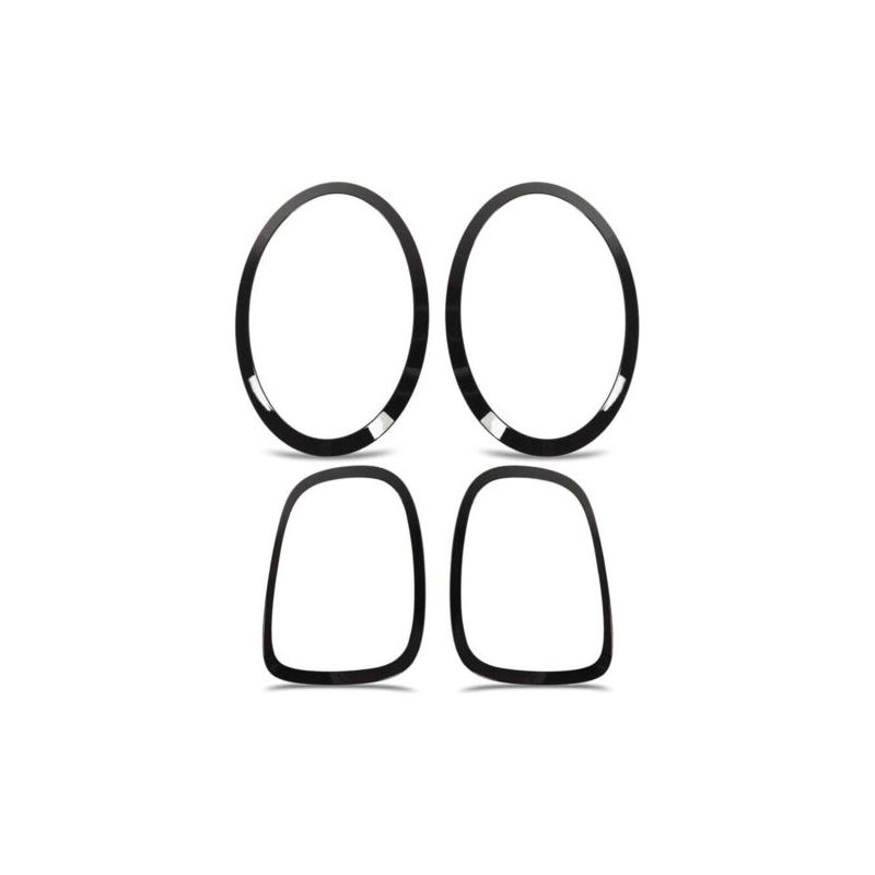 Capots De Bordure Phare Arrière Noir Brillant Pour Mini Cooper S F55 F56 F57 2014+