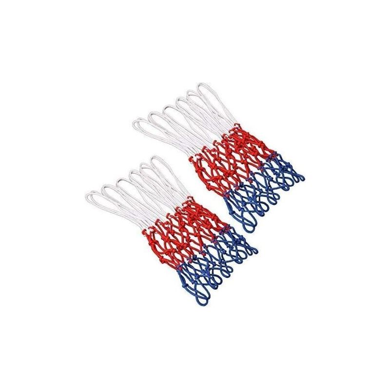 Filet De Basket Professionnel 2 Pièces, Filet De Remplacement De Basket-ball, Filet Pour Panier De Basket, Panier De Basket, 3 Couleurs, Filet Pour Panier De Basket Extérieur