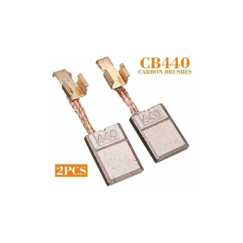 Balais De Charbon Pour Moteur Makita Cb-440 - Compatible Avec 18 Dhp456, Ddf456, Bdf452, Dtd14