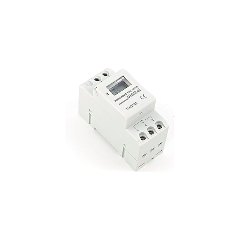 Minuterie Numérique Sur Rail Din 220v - Contrôleur Temporel Programmable Pour Tableau Électrique Domestique