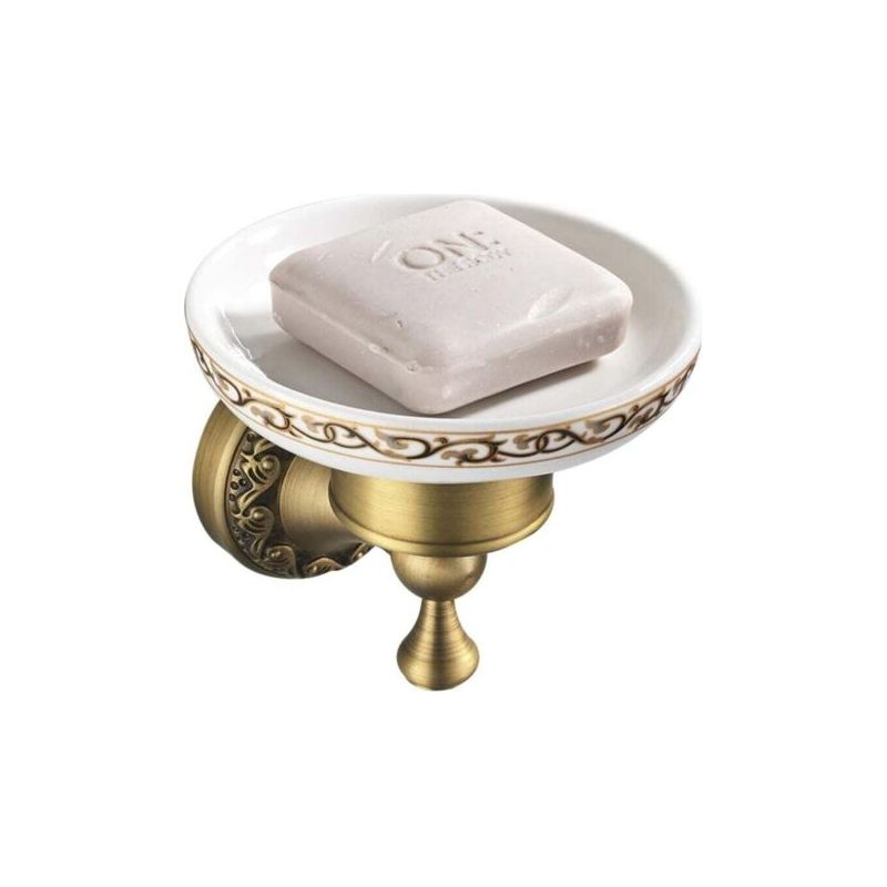 Porte Savon En Laiton Bronze Avec Fixation Murale, Style Antique, Idéal Pour Salle De Bain
