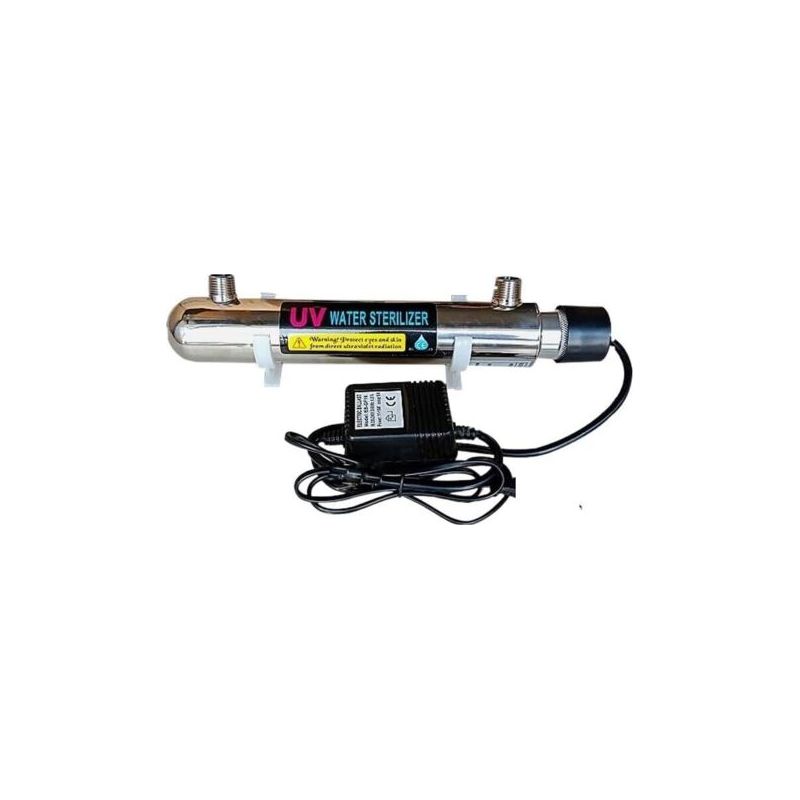 Filtre A Eau, Stérilisateur D'Eau Uv En Acier Inoxydable 110/220, Filtre De Désinfection Directe De Boisson À Lampe À Tube Ultraviolet, Purificateur D'Aquarium,osmoseur Aquarium