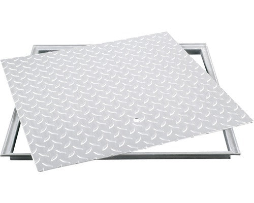 [neuwertig] B-ware Schachtabdeckung Stahl Verzinkt 610mm X 810mm Gitterrost Abdeckung Begehbar
