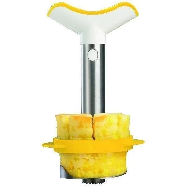 Vacuvin Ananasschneider Edelstahl Ergonomisch Silber