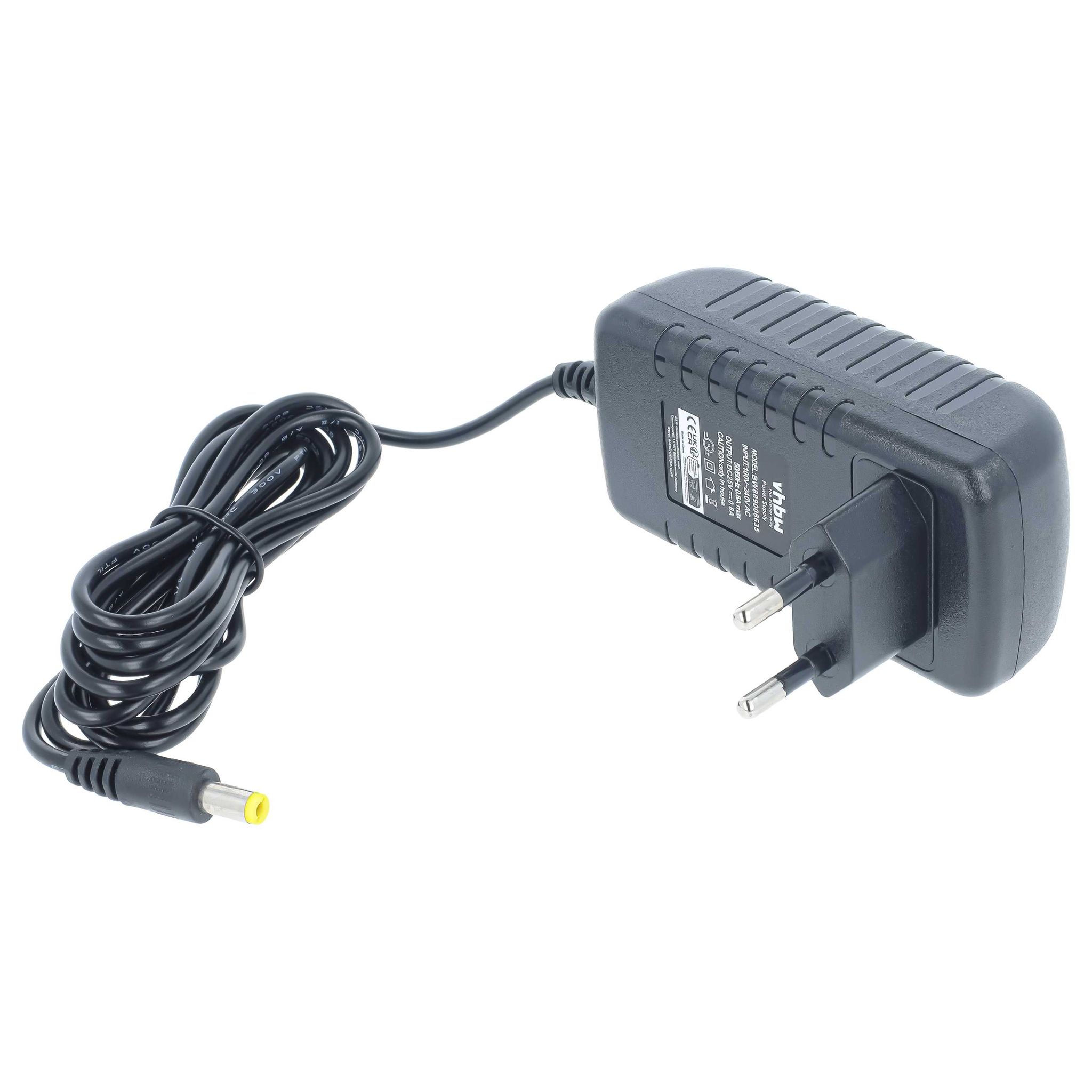 Vhbw Netzteil Kompatibel Mit Fakir Starky Hsa600l, Hsa 322, Hsa 222 Sauger-ladestation - 140 Cm Kabellänge Schwarz