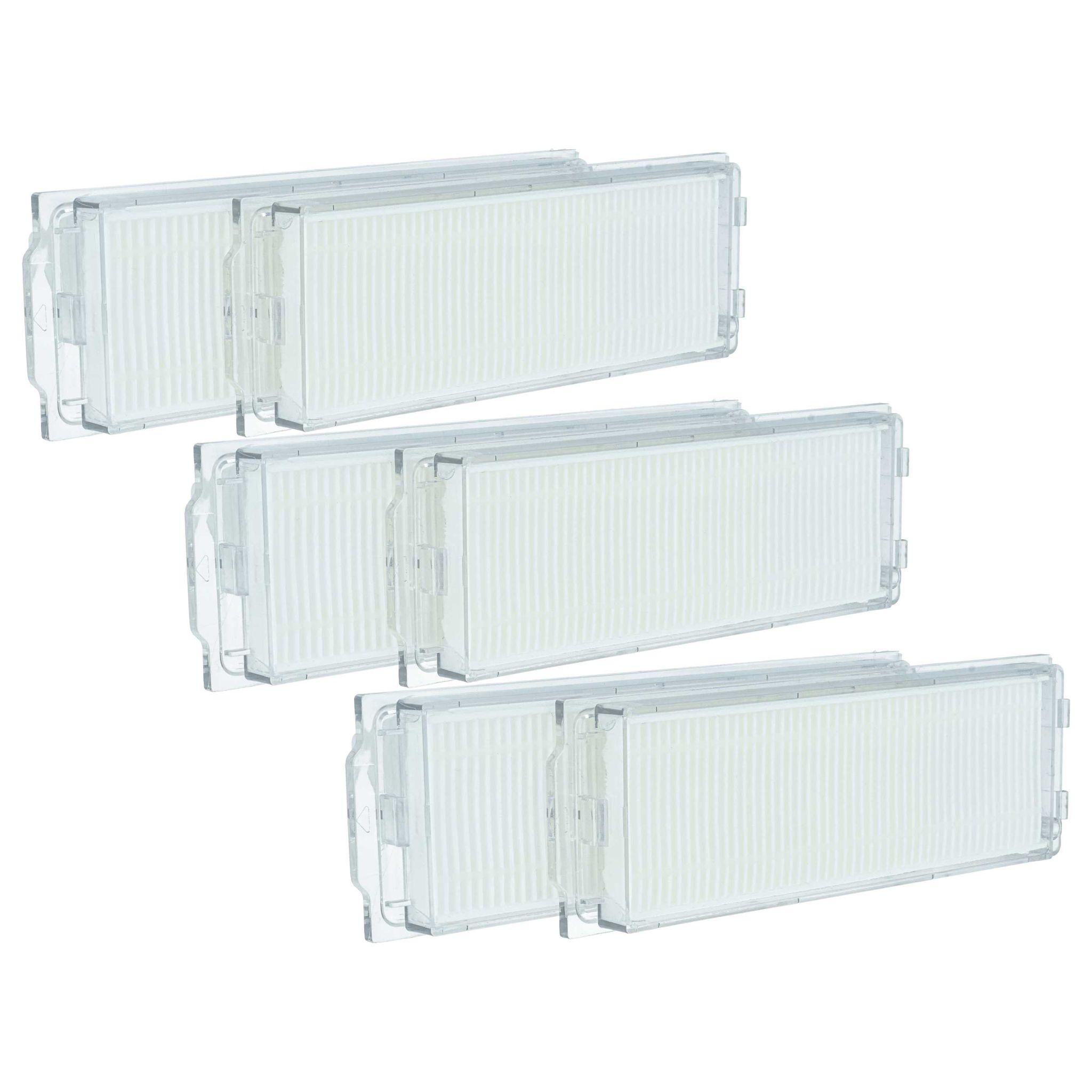 Vhbw 6x Filter Kompatibel Mit Xiaomi Mi Robot Vacuum-mop 2 Pro White (mjst1shw) Saugroboter, Staubsauger Roboter - Filtereinheit