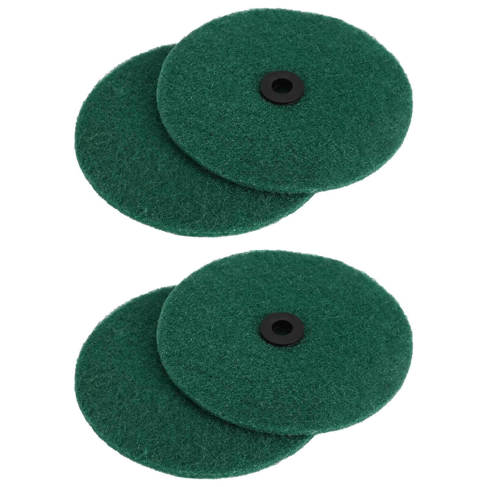 Bodenpolierer Scrub 4 Stk. Ø 14 Cm Dunkelgrün Mikrofaser Vidaxl
