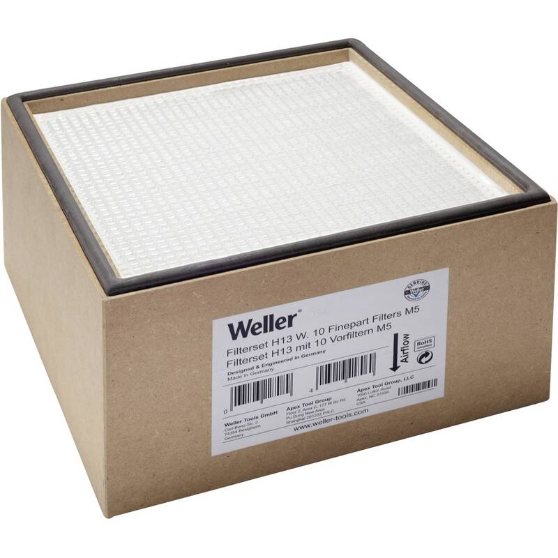 [gebraucht] B-ware Weller Kompaktfilter H13 Für Absauggeräte Zero Smog 11-teilig 285x285x173mm