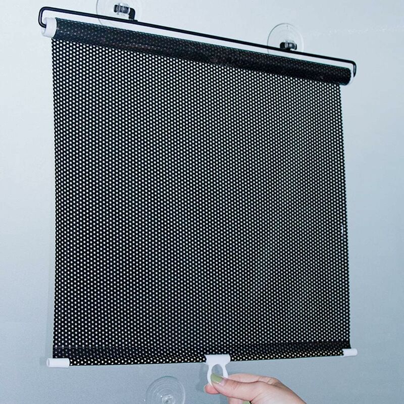 Balkonvorhang Mit Saugnapf, Autofenster-sonnensegel, Einziehbarer Tragbarer Vorhang, Für Schlafzimmer, Kinderzimmer, Büros, Wohnmobile, Stanzfrei (50 X 125 Cm/19,7 X 49,2 Zoll)