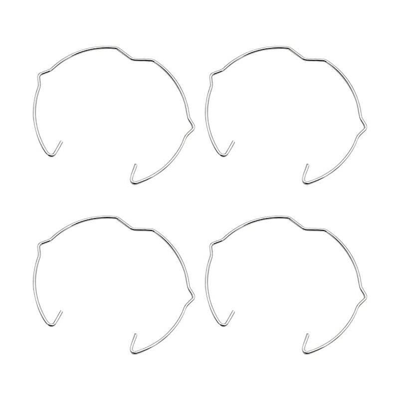 36 Stück Lampenbefestigungsringe Für Gu10 Mr16 Strahler, 50 Mm, Silberfarben, Hornförmiger Lampenhalter, Federclip, Lampenfassung Für Led-licht Oder Einbaustrahler