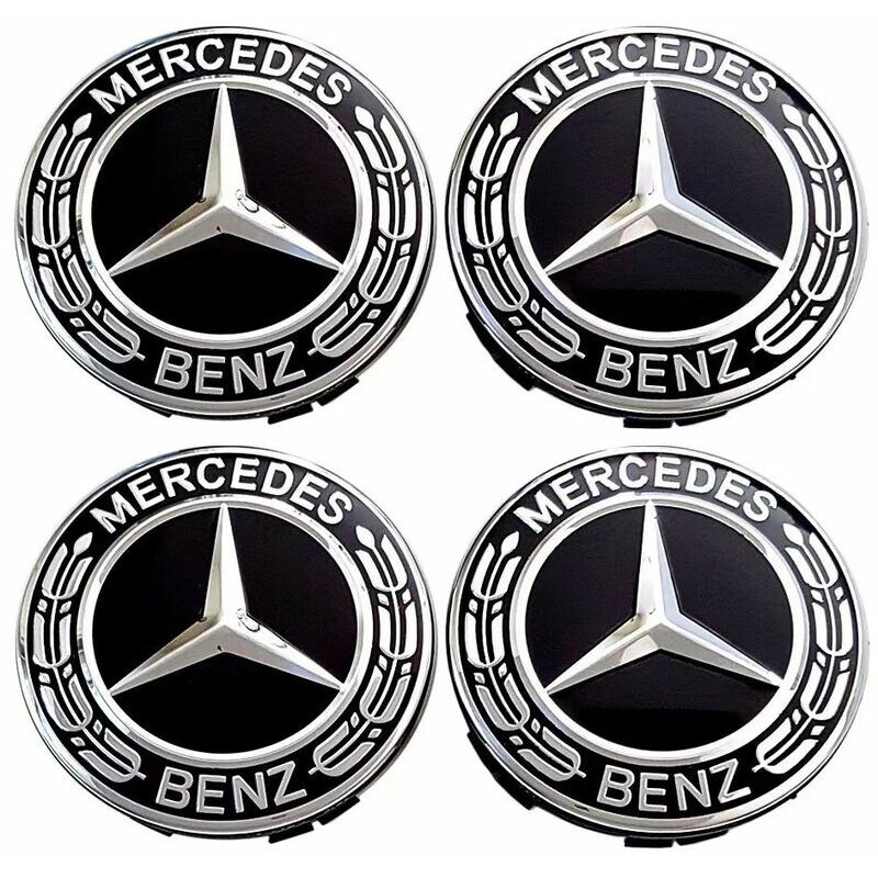 4 Stück Radkappen Kompatibel Mit Mercedes Benz 75 Mm Abs-radabdeckung, Autozubehör