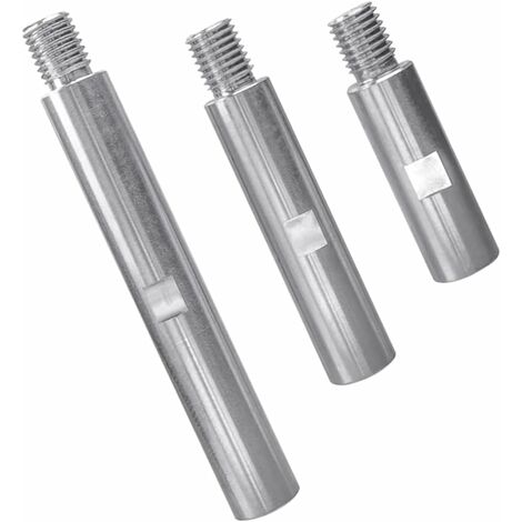 3pcs Aluminiumlegierung Winkelschleifer-verlängerungsstange M14 Winkelschleifer-verlängerungsstange 75mm 100mm 140mm Hebel M14 Gewindeadapter