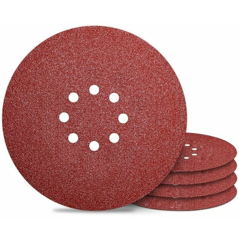 Schleifscheibe 225 Mm, 8-loch-schleifscheiben, Körnung 120, Für Wandschleifer, Schleifpapier, 50 Stück