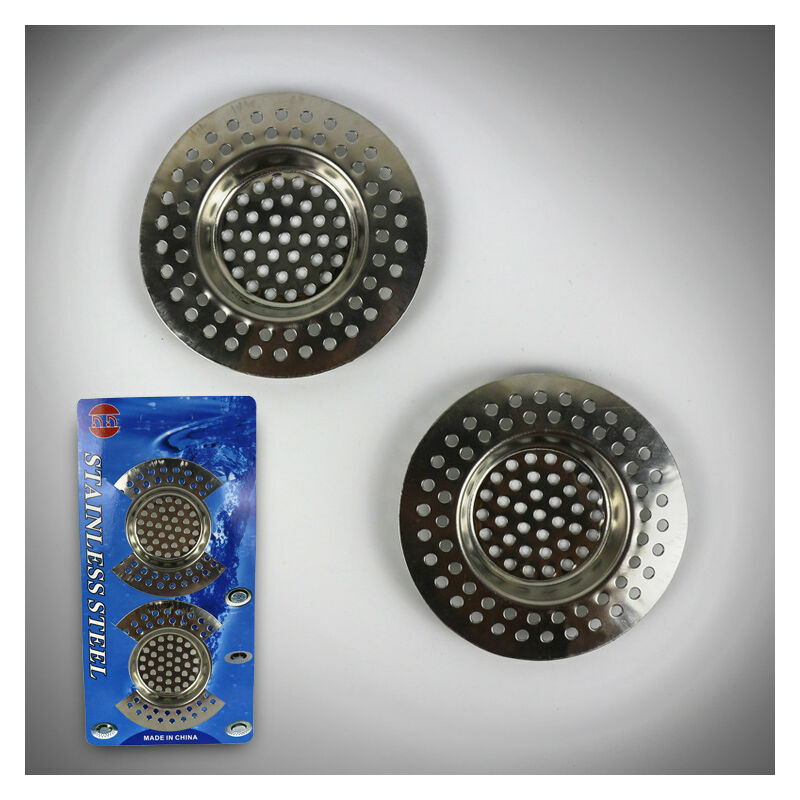 (2er-set) – Dusch-haarfalle 7,7 X 7,7 Cm, Dusch-haarfilter, Küchenspüle-gitter, Küchenzubehör, Badezimmer, Küche
