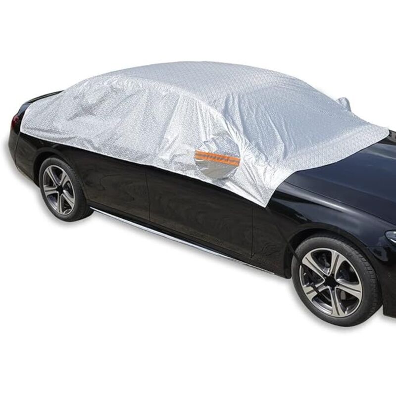 Autoabdeckung, Halbwasserdichte Autoabdeckung Für Autos, Sonne, Regen, Staub, Jedes Wetter, Uv-schutz Für Windschutzscheibe, Seiten-/heckscheibe, Universelle Passform Für Limousine 185''p