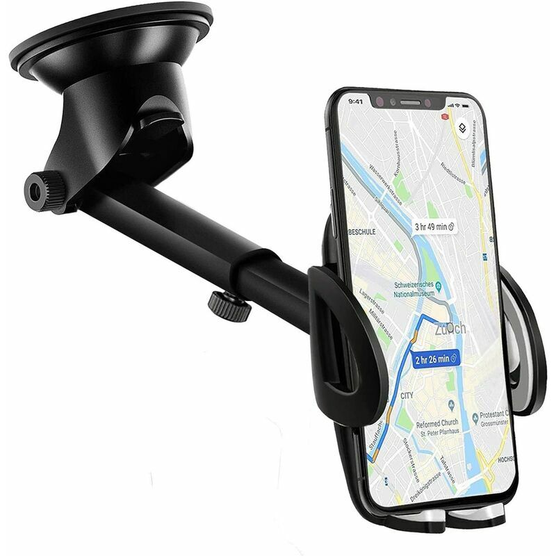 Armaturenbrett-autotelefonhalterung [2 In 1] 360° Drehbar, Universeller Tragbarer Auto-saugnapfhalter Für Die Windschutzscheibe
