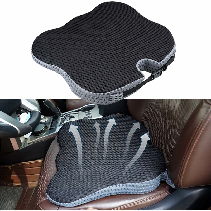 Sitzkissen Für Autositz, Orthopädisches Sitzkissen, Entlastung Für Beine, Gesäß, Für Kleine Leute Beim Autofahren, Ergonomischer Memory-schaum