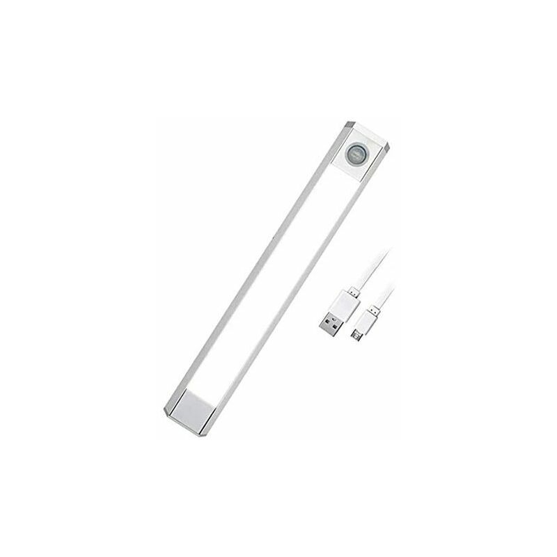 Bewegungsmelder-licht Für Den Innenbereich Mit 3 Farbwechseln, Nachtlicht Mit Wiederaufladbarem Usb-akku, 60 Leds, Für Schrank, Treppe, Küche, Wand Usw. [energieklasse A+++]