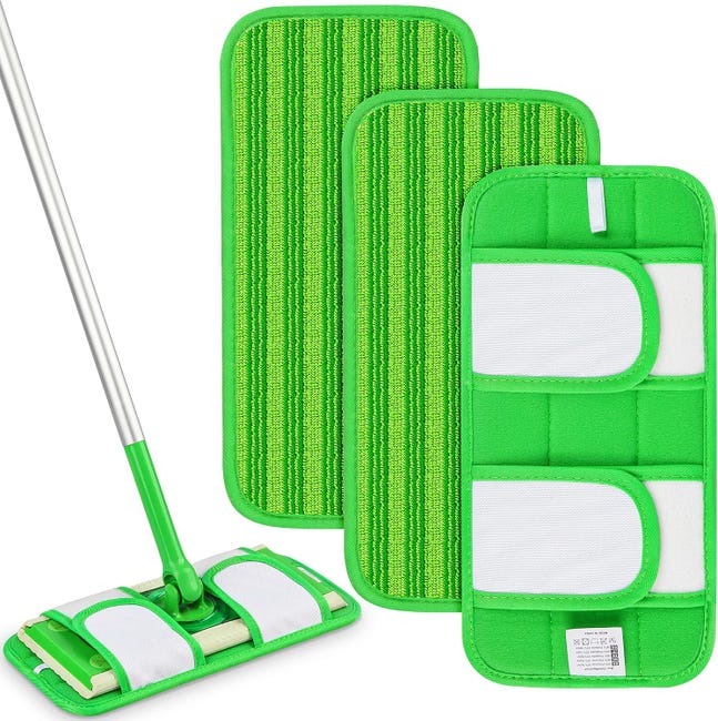 3er-pack Wiederverwendbare Reinigungstücher, Kompatibel Mit Swiffer-saugrobotern, Zum Trockenwischen Und Nasswischen