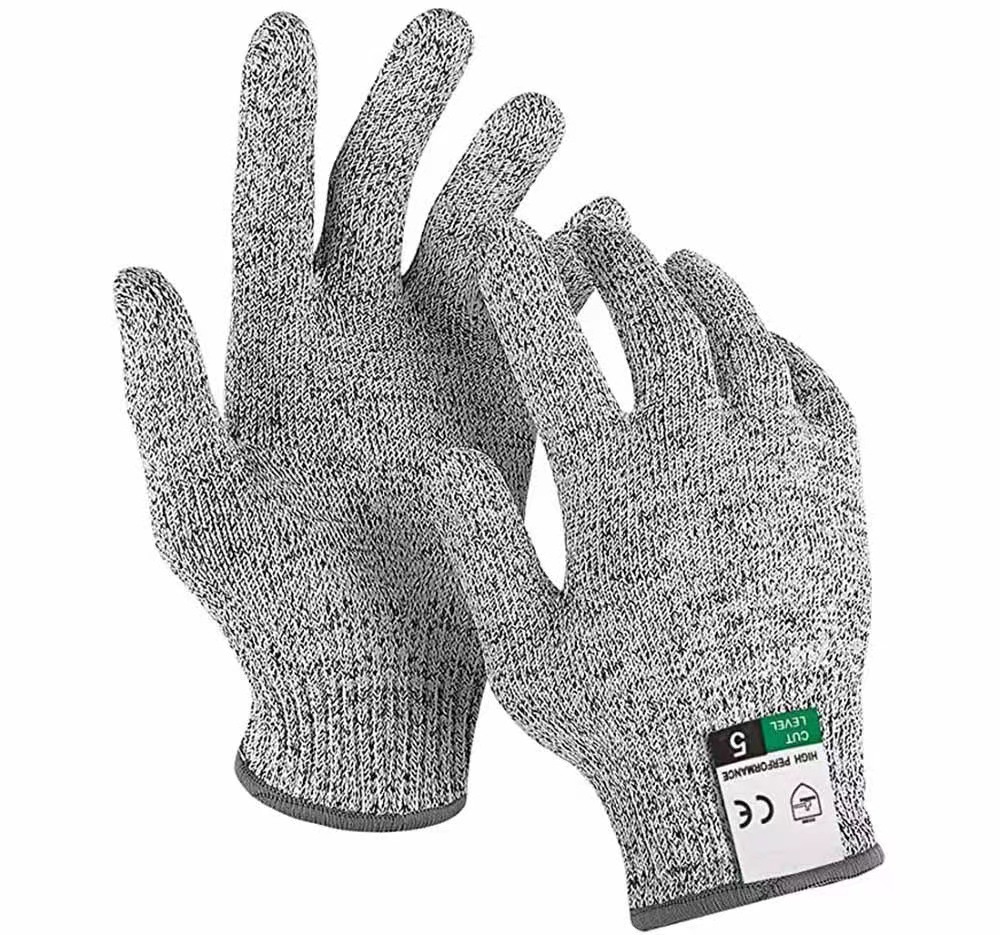 Ein Paar Schnittfeste Handschuhe Der Stufe 5, Schnittschutzhandschuhe Für Die Küche In Lebensmittelqualität, Garten-, Angel- Und Tischlerhandschuhe, Größe M