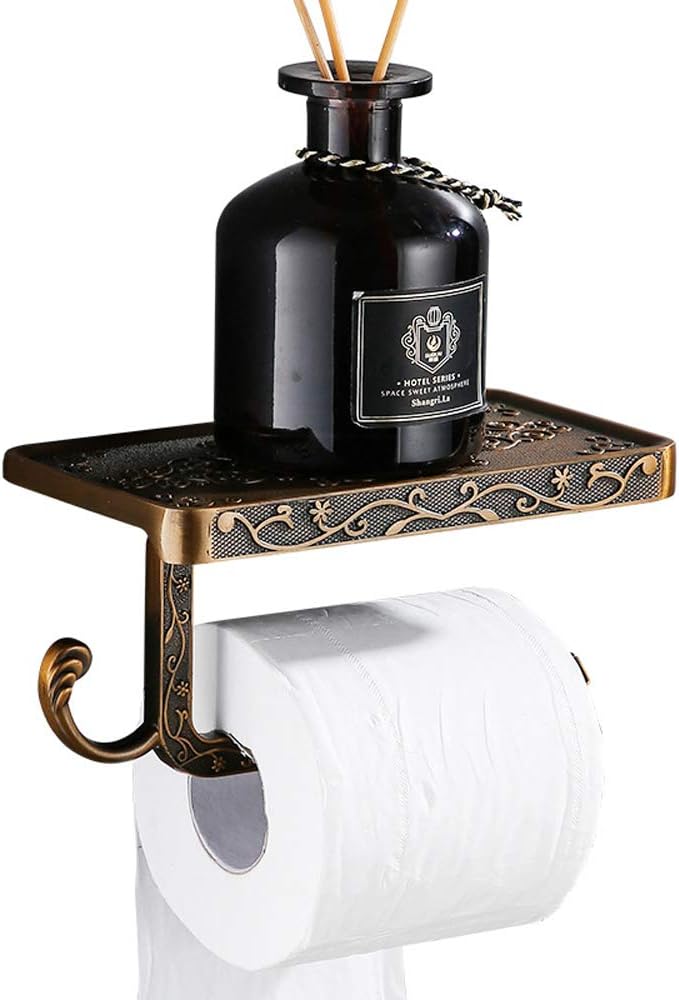 Toilettenpapierhalter Aus Aluminium Zur Wandmontage, Retro-badezimmerrollenhalter, Toilettenpapierhalter Mit Telefonhalter