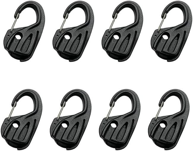 Set Mit 8 Verstellbaren Nylonseilspannern Für Camping – Aktivitätszubehör