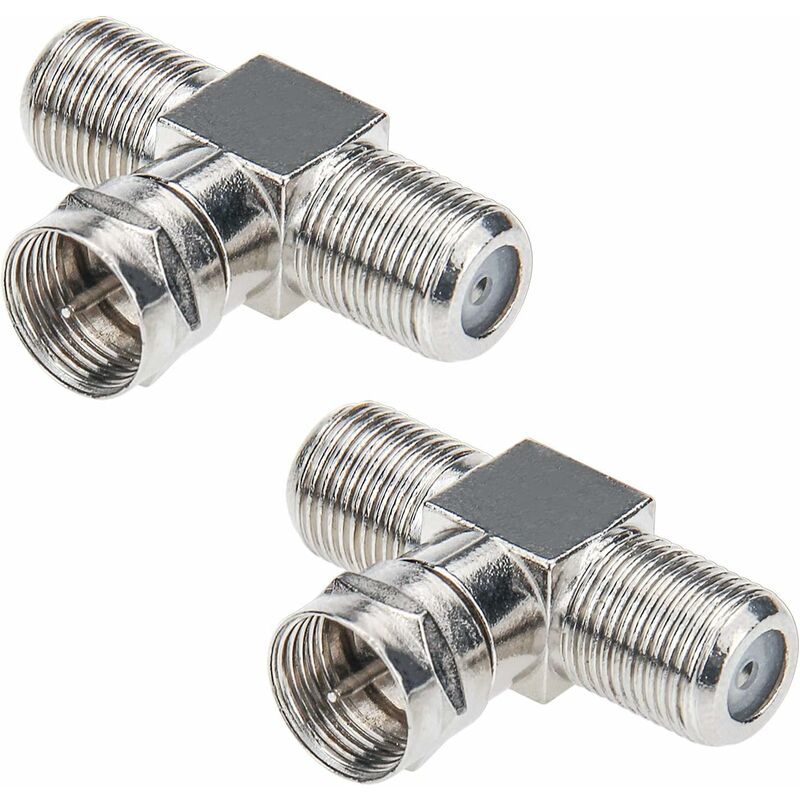 Koaxialkabel-splitter, 2er-pack Tv-splitter Typ F-stecker Auf 2 F-buchse