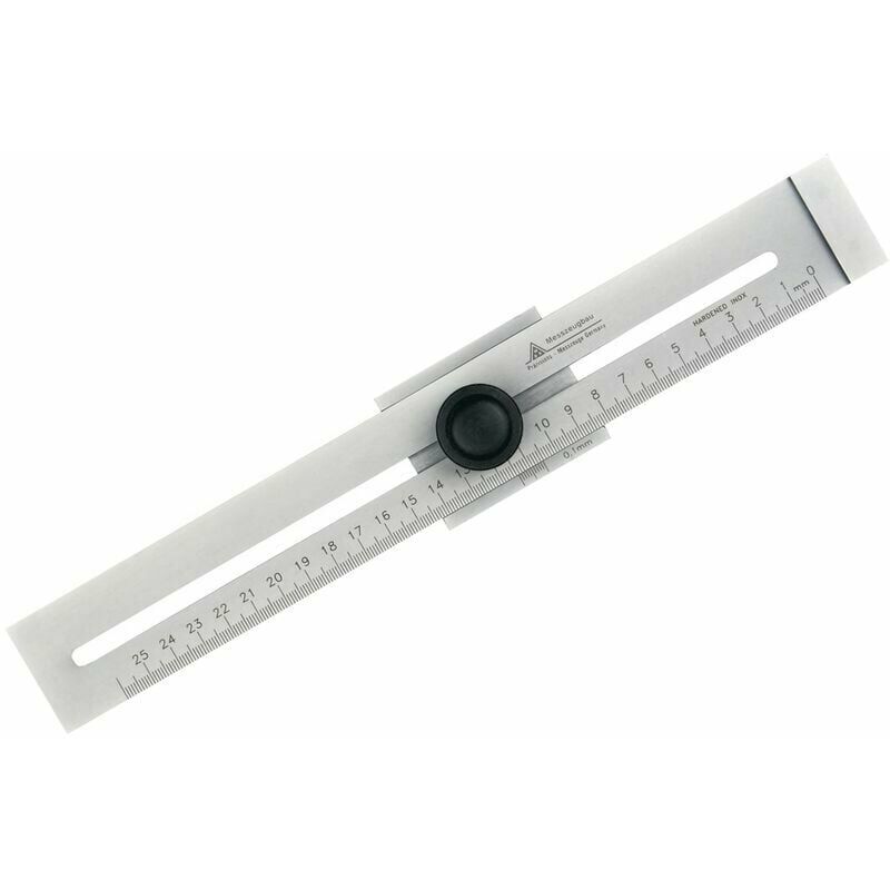 Edelstahl-markierungslineal, Lineal, Trusquin-metall, Messbereich 250 Mm, 1 Stück