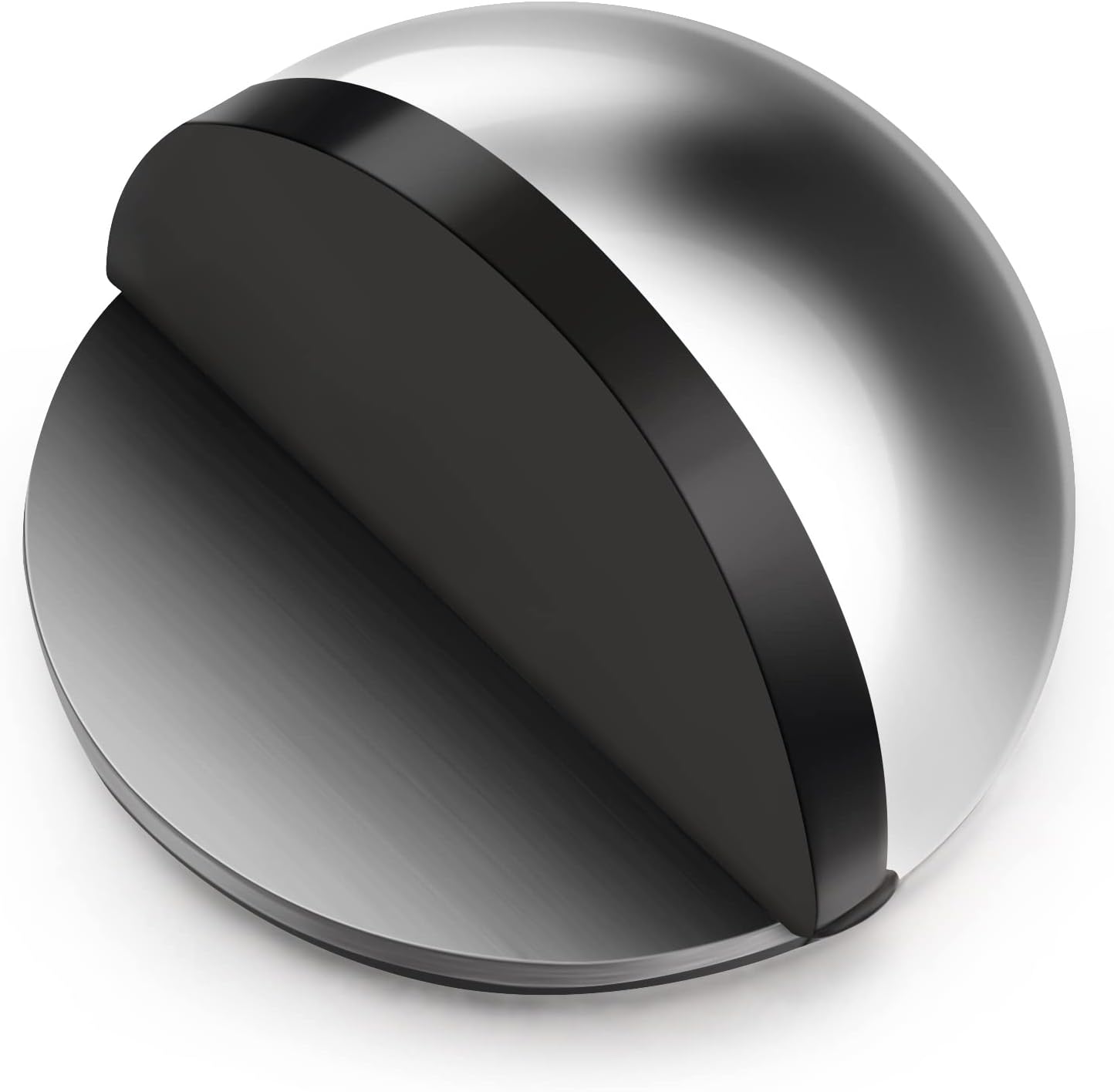 Ovaler Selbstklebender Türstopper Aus Edelstahl, Halbmond-wandschutz Mit Kleber Für Hartböden Und Glas (1 Stück)