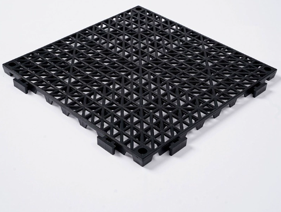 2er-set Garten-poolfliesen 30 X 30 X 1,5 Cm, Schwarz, Rutschfest, Durchbrochene Pvc-fliese Zum Aufstecken, Schnelle Entwässerung, Bodenbelag Für Drinnen Und Draußen, Für Terrasse, Küche, Spa, Badezimm