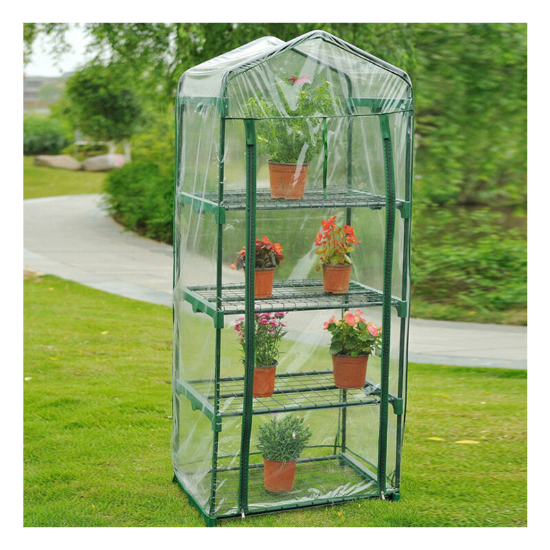 Pvc-gewächshausabdeckung – Ersatzabdeckung Für Mini-gartengewächshaus Für Den Innen- Oder Außenbereich (eisenständer Nicht Im Lieferumfang Enthalten), 69 X 49 X 155 Cm