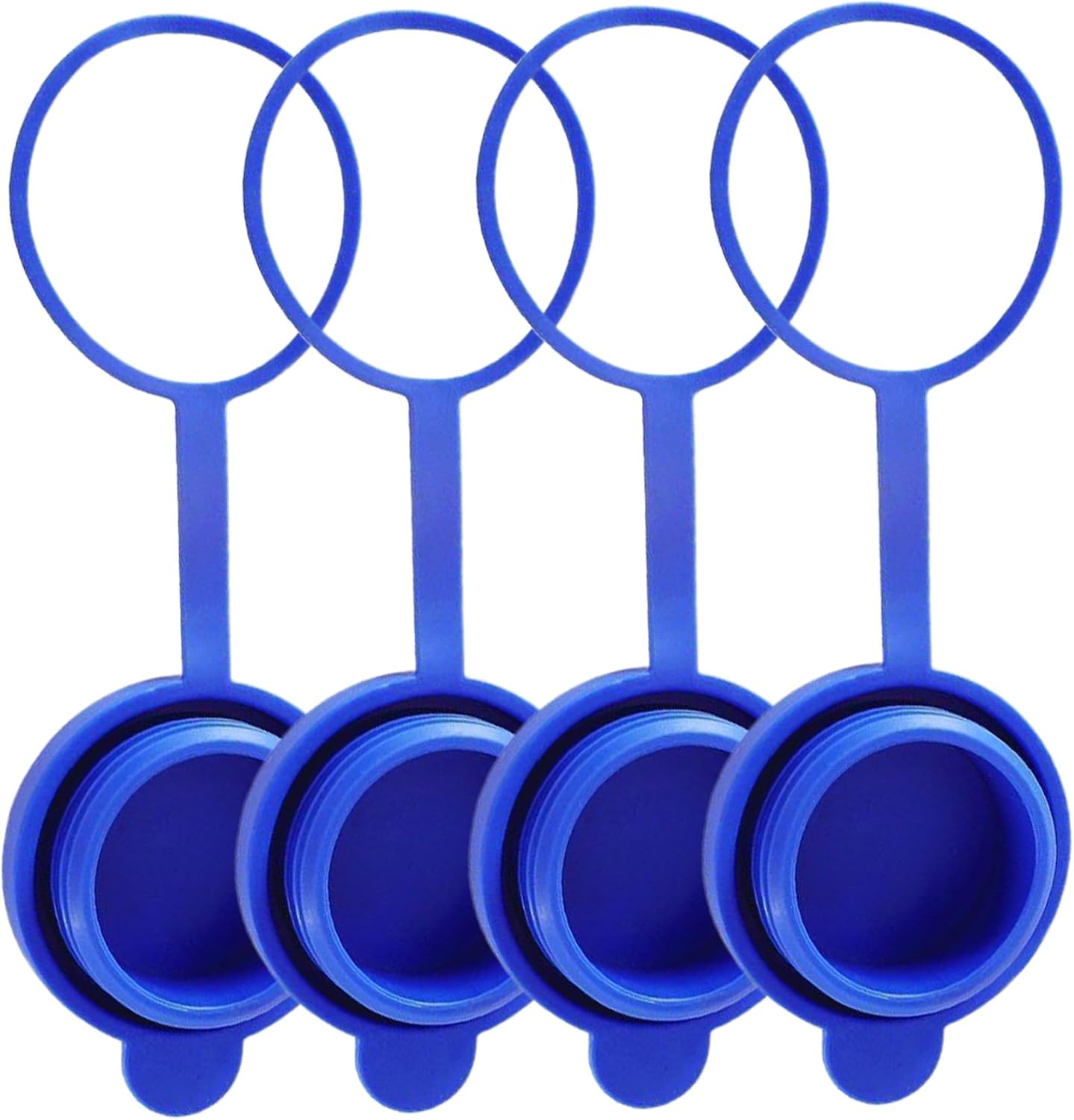 4er-pack Auslaufsichere Ersatzverschlüsse Für Wasserflaschen Mit Integriertem Ring, Einfach Anzubringen Und Zu Entfernen, Für Spender Und Kühler, Flaschenverschlüsse