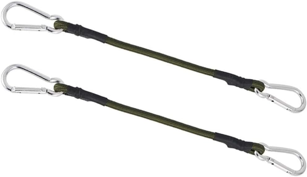 2er-pack Hochleistungs-bungee-seile, Mini-spanngurte, 30 Cm Elastische Kordel Mit Karabiner, Für Camping, Gepäck, Reisen