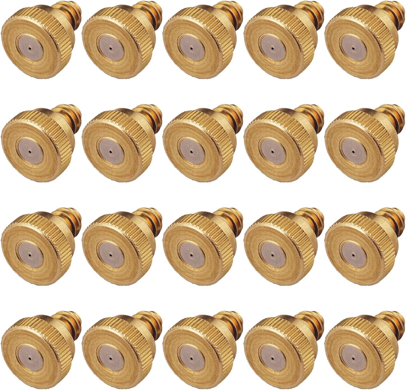 20 Stück Professionelle Sprühdüsen Aus Messing Für Pflanzenbewässerungssysteme, Gewächshausprävention, Professionelle Gartenkühlungsdüsen